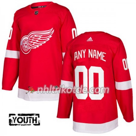 Detroit Red Wings Trikot Custom Adidas 2017-2018 Rot Authentic - Kinder